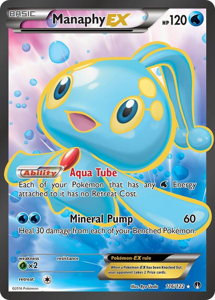 Manaphy EX (Full Art) 116/122 card from XY - BREAKpoint