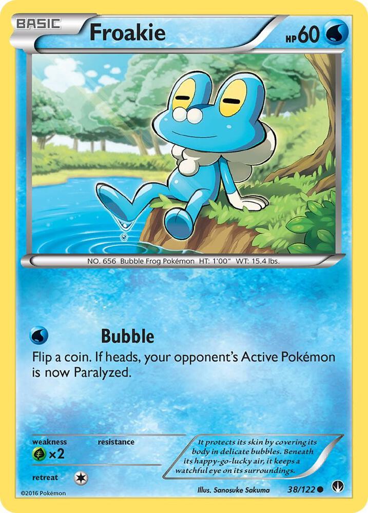 Froakie 38/122 card from XY - BREAKpoint