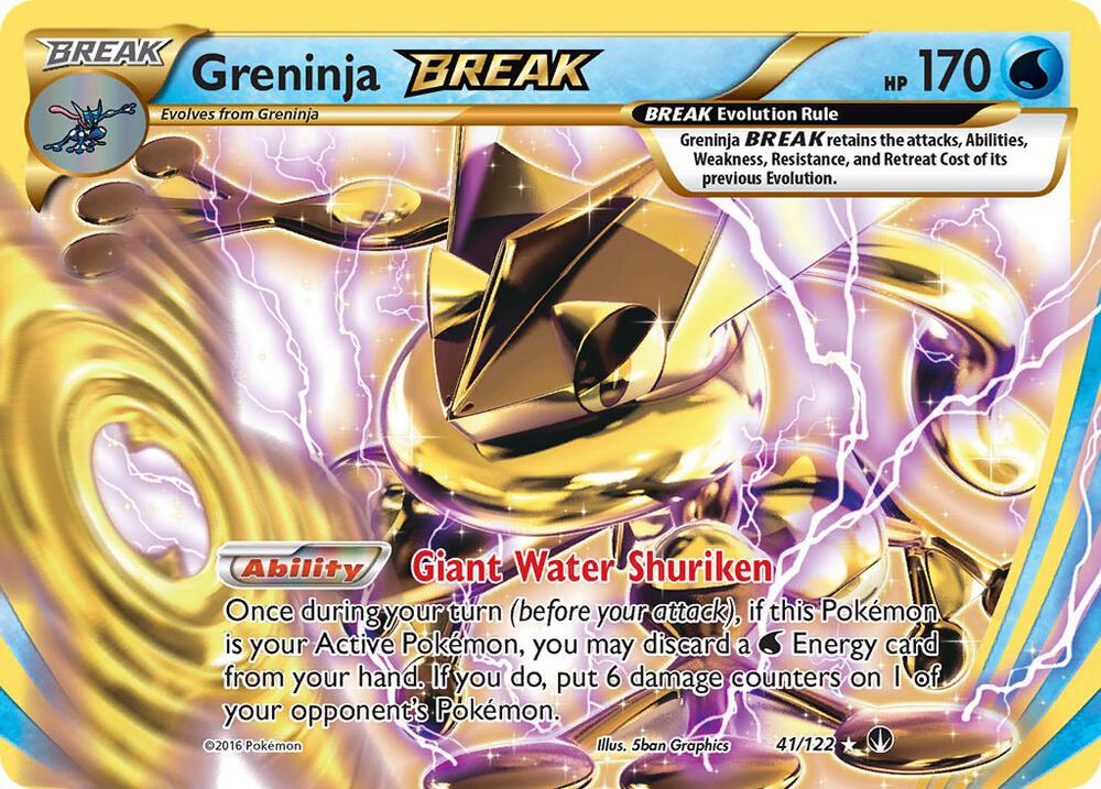 Greninja BREAK 41/122 card from XY - BREAKpoint
