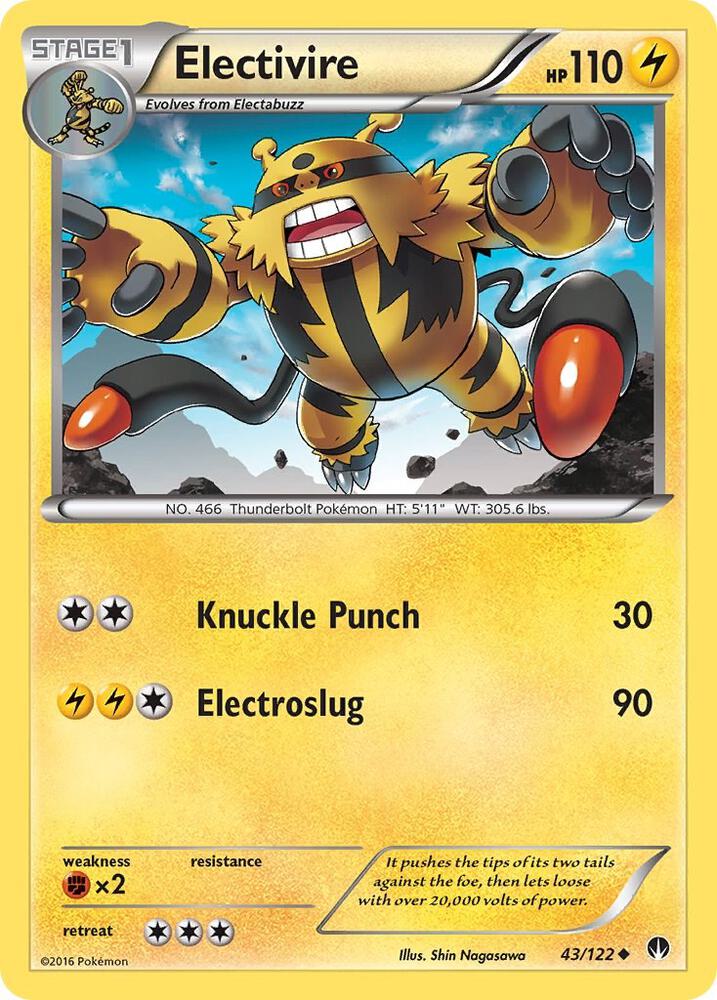 Electivire 43/122 card from XY - BREAKpoint