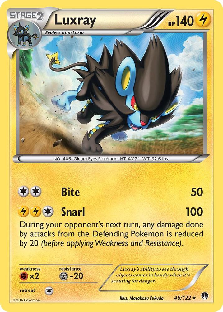 Luxray 46/122 card from XY - BREAKpoint