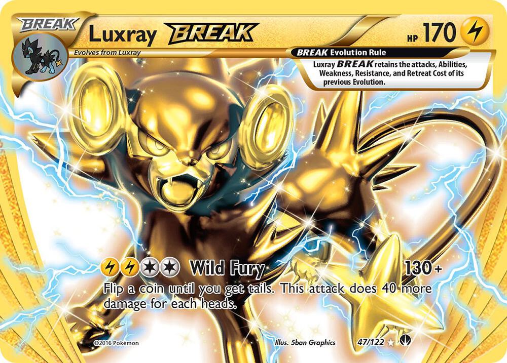 Luxray BREAK 47/122 card from XY - BREAKpoint
