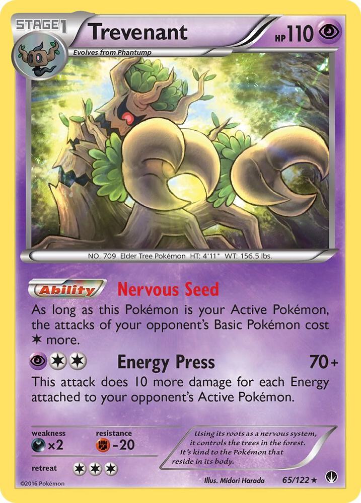 Trevenant 65/122 card from XY - BREAKpoint