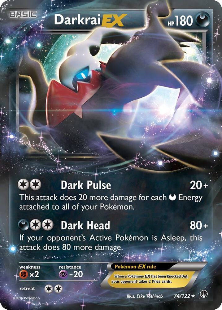 Darkrai EX 74/122 card from XY - BREAKpoint