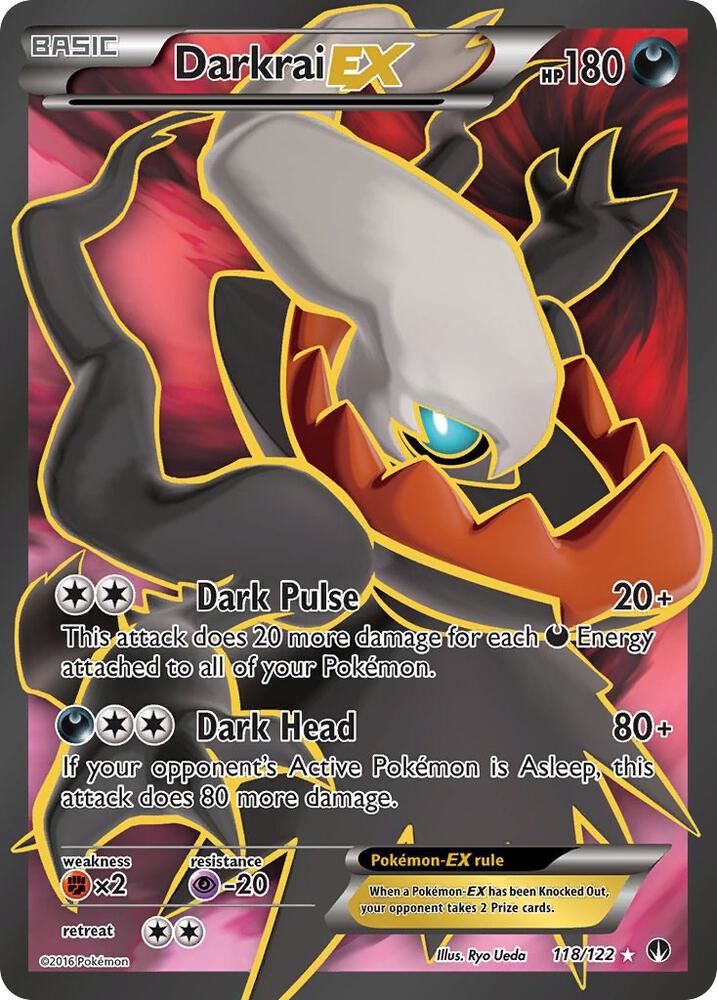 Darkrai EX (Full Art) 118/122 card from XY - BREAKpoint