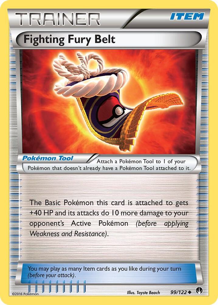 Fighting Fury Belt 99/122 card from XY - BREAKpoint