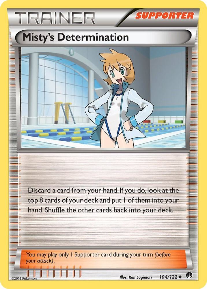 Misty's Determination 104/122 card from XY - BREAKpoint