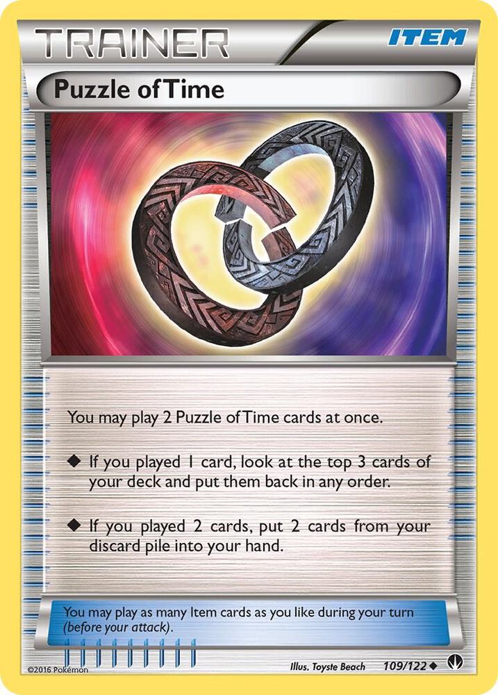 Puzzle of Time 109/122 card from XY - BREAKpoint