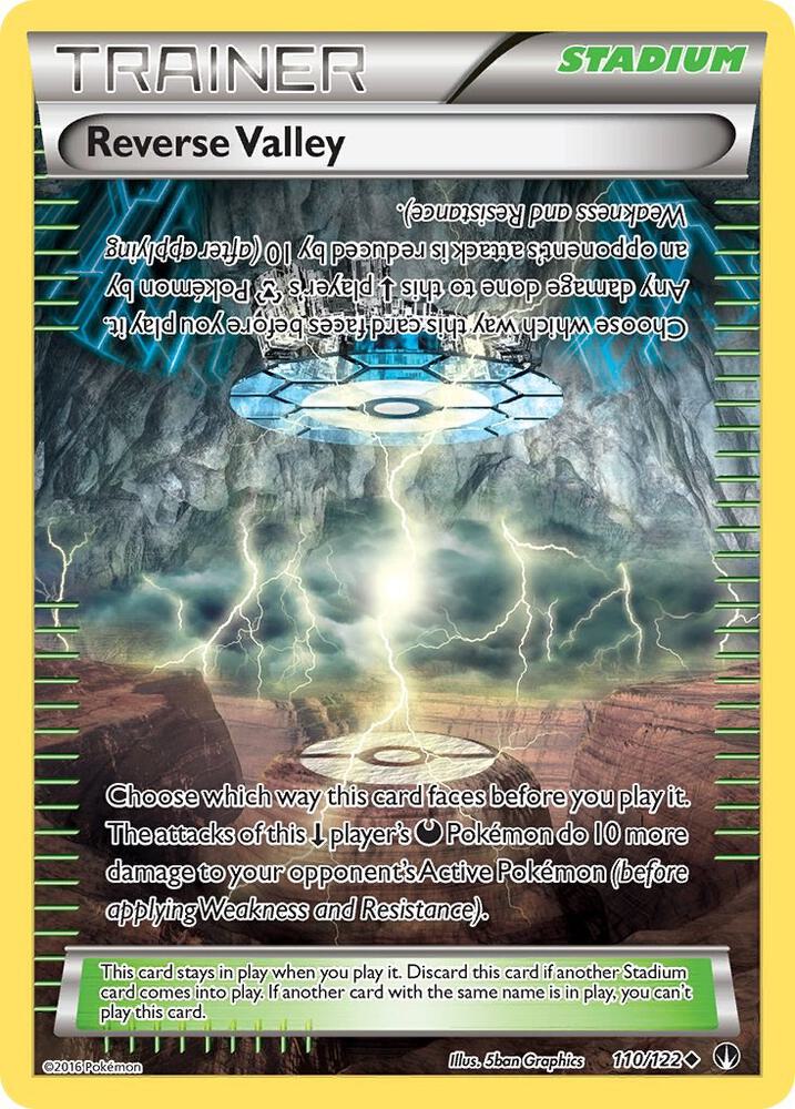 Reverse Valley 110/122 card from XY - BREAKpoint