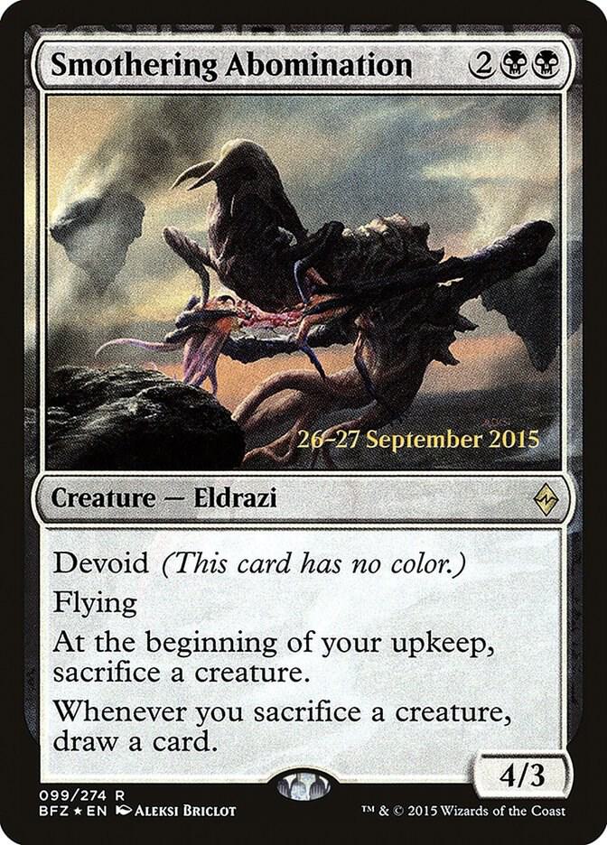 Smothering Abomination 99 card from Prerelease Cards