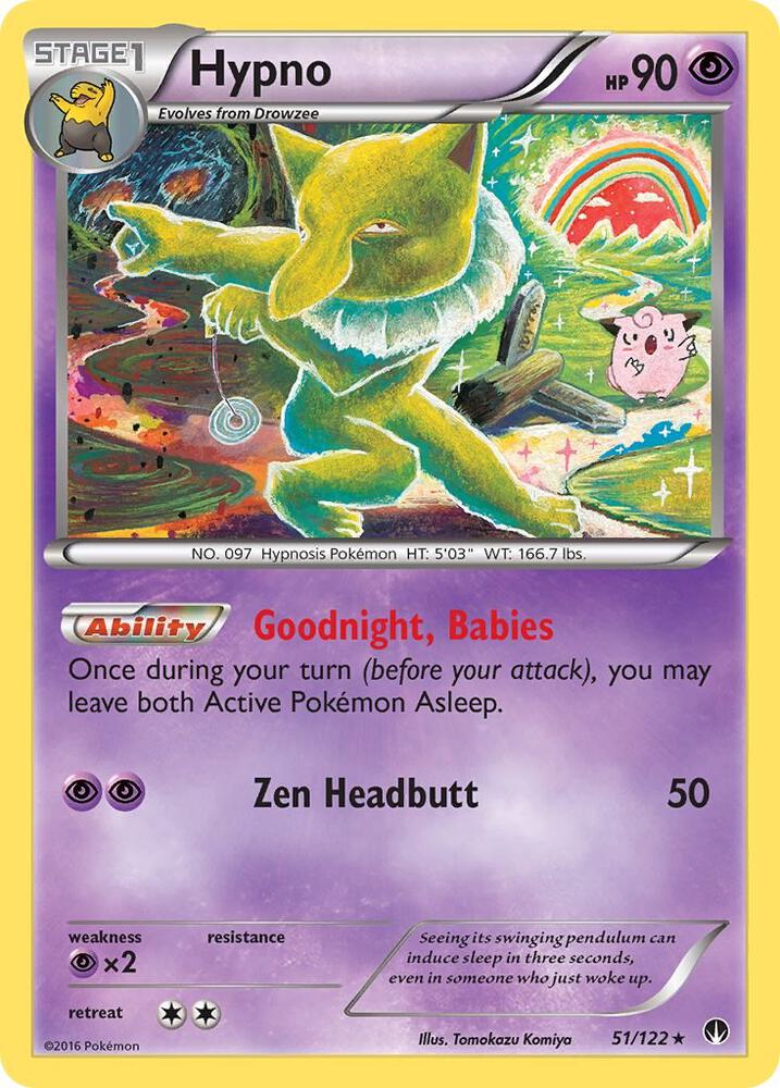 Hypno 51/122 card from XY - BREAKpoint