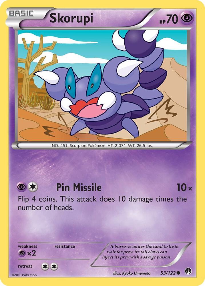 Skorupi 53/122 card from XY - BREAKpoint