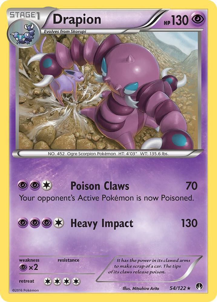 Drapion 54/122 card from XY - BREAKpoint