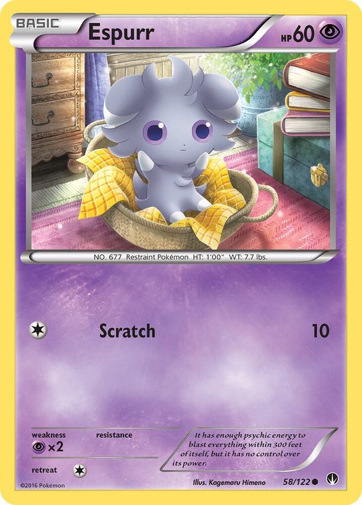 Espurr 58/122 card from XY - BREAKpoint