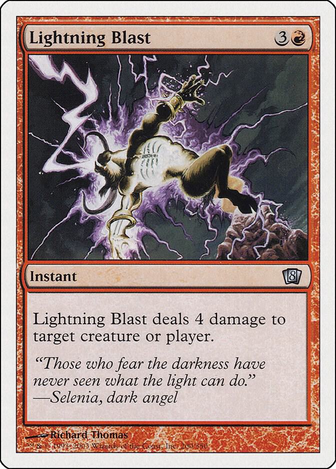 Lightning Blast 200 card from 8th Edition
