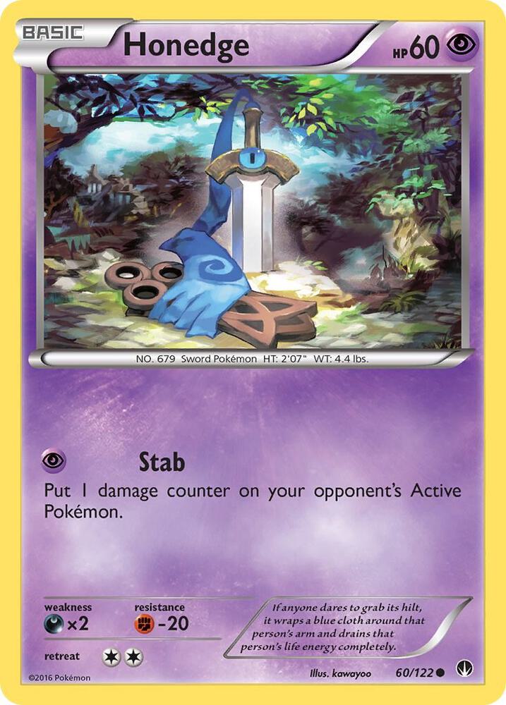 Honedge 60/122 card from XY - BREAKpoint