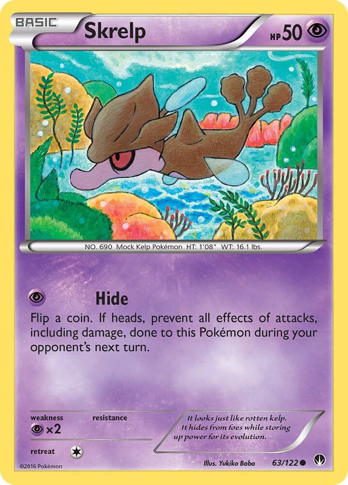 Skrelp 63/122 card from XY - BREAKpoint