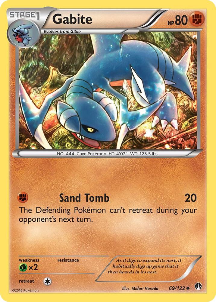 Gabite 69/122 card from XY - BREAKpoint