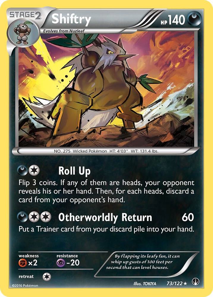 Shiftry 73/122 card from XY - BREAKpoint