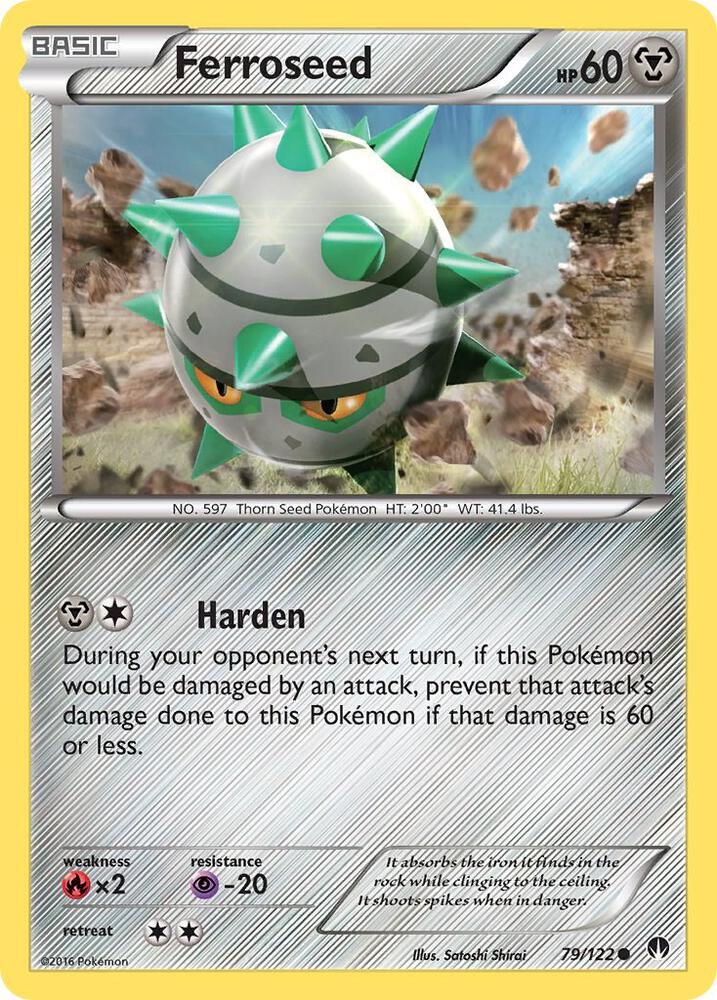 Ferroseed 79/122 card from XY - BREAKpoint