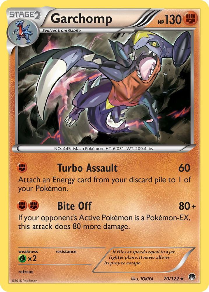 Garchomp 70/122 card from XY - BREAKpoint