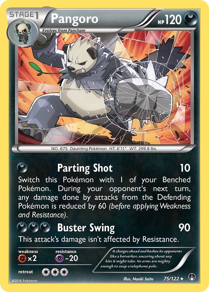 Pangoro 75/122 card from XY - BREAKpoint