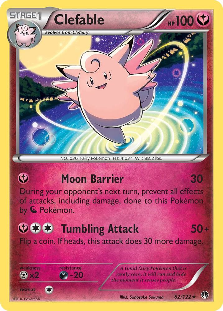 Clefable 82/122 card from XY - BREAKpoint