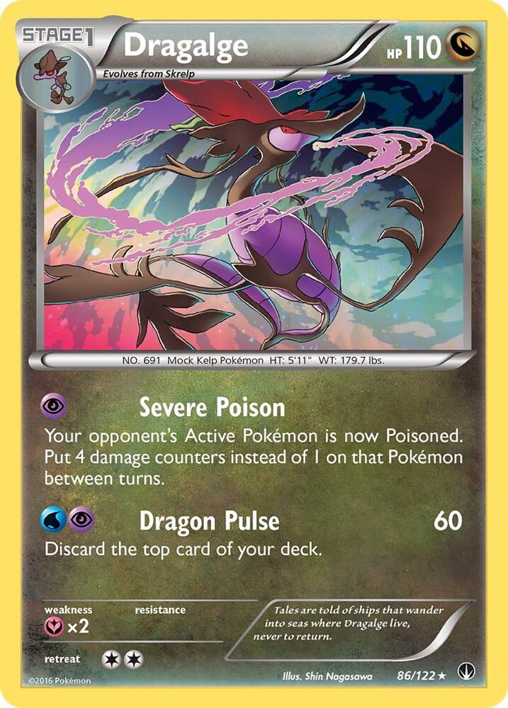Dragalge 86/122 card from XY - BREAKpoint