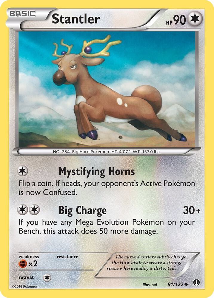 Stantler 91/122 card from XY - BREAKpoint
