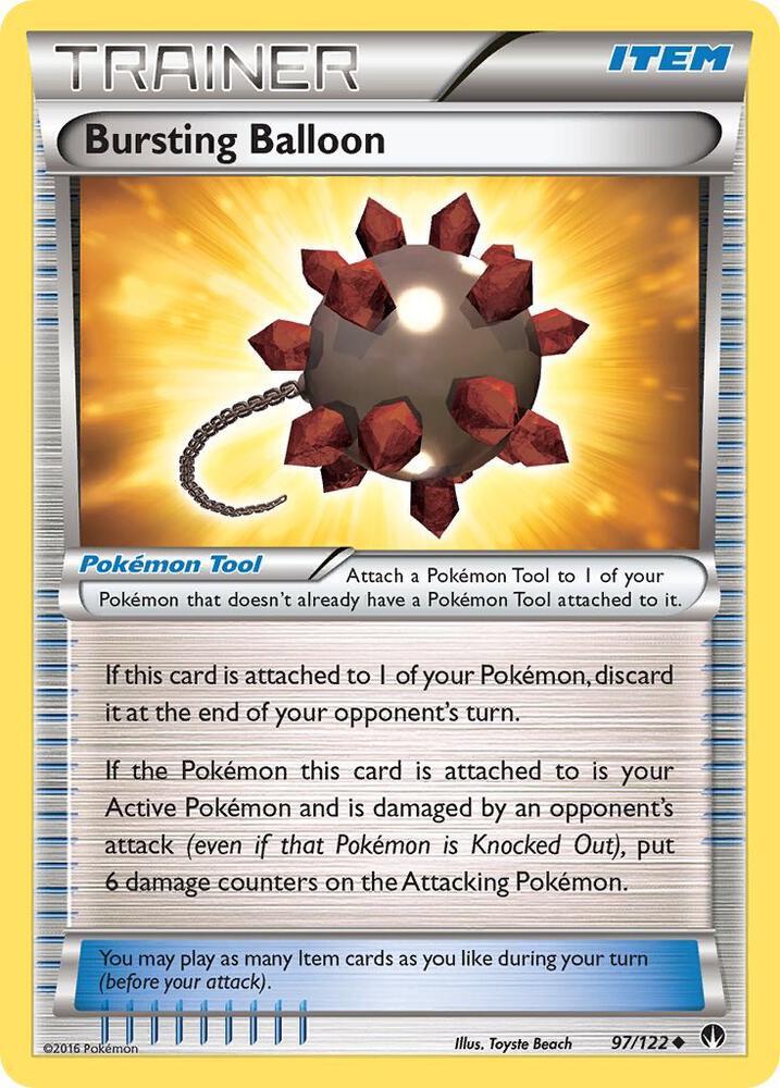 Bursting Balloon 97/122 card from XY - BREAKpoint