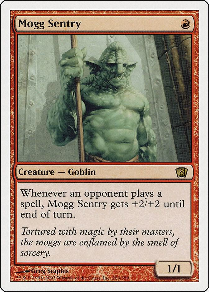 Mogg Sentry 203 card from 8th Edition