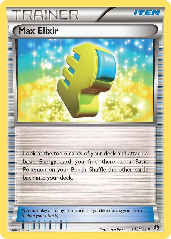 Max Elixir 102/122 card from XY - BREAKpoint