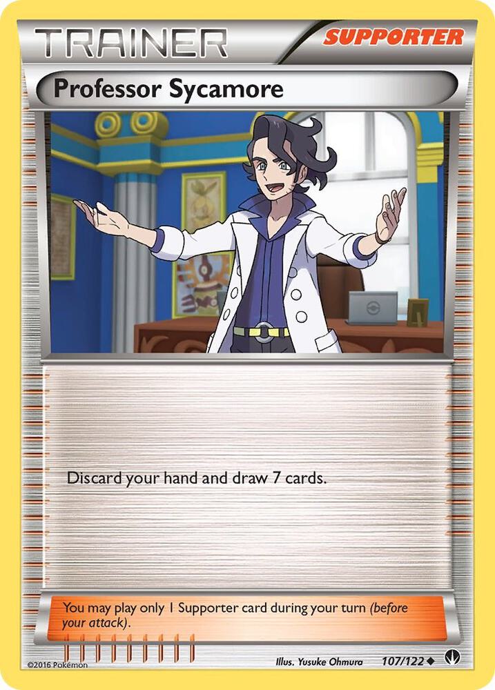 Professor Sycamore 107/122 card from XY - BREAKpoint