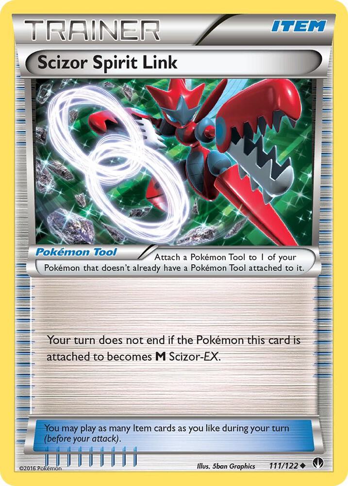 Scizor Spirit Link 111/122 card from XY - BREAKpoint
