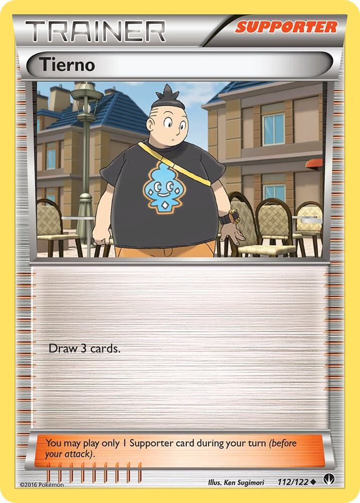 Tierno 112/122 card from XY - BREAKpoint