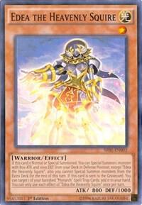 Edea the Heavenly Squire SR01-EN003 card from Structure Deck: Emperor of Darkness