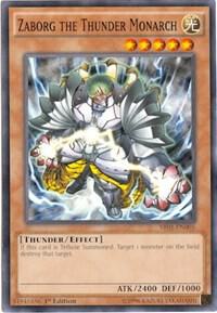 Zaborg the Thunder Monarch SR01-EN005 card from Structure Deck: Emperor of Darkness