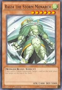 Raiza the Storm Monarch SR01-EN009 card from Structure Deck: Emperor of Darkness