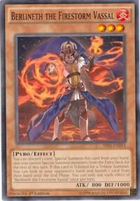 Berlineth the Firestorm Vassal SR01-EN014 card from Structure Deck: Emperor of Darkness