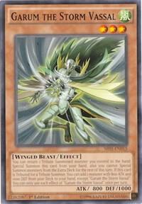 Garum the Storm Vassal SR01-EN015 card from Structure Deck: Emperor of Darkness
