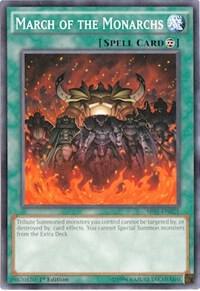 March of the Monarchs SR01-EN025 card from Structure Deck: Emperor of Darkness