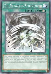 The Monarchs Stormforth SR01-EN027 card from Structure Deck: Emperor of Darkness