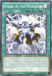 Strike of the Monarchs SR01-EN028 card from Structure Deck: Emperor of Darkness