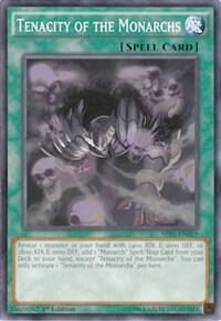 Tenacity of the Monarchs SR01-EN029 card from Structure Deck: Emperor of Darkness