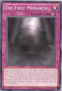 The First Monarch SR01-EN035 card from Structure Deck: Emperor of Darkness