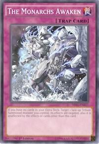 The Monarchs Awaken SR01-EN037 card from Structure Deck: Emperor of Darkness