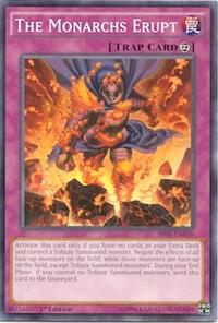 The Monarchs Erupt SR01-EN038 card from Structure Deck: Emperor of Darkness