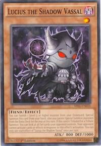 Lucius the Shadow Vassal SR01-EN010 card from Structure Deck: Emperor of Darkness