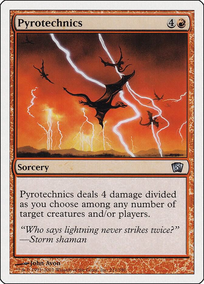 Pyrotechnics 211 card from 8th Edition