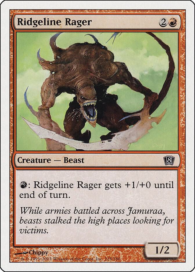 Ridgeline Rager 215 card from 8th Edition